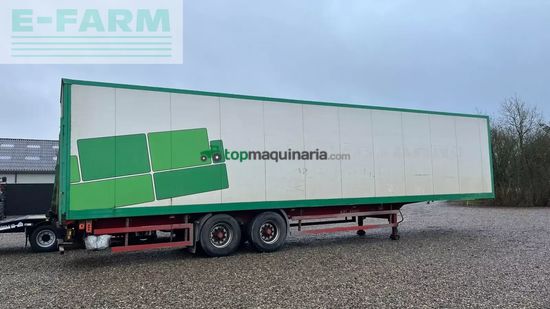 Remolqu agrícola -  - box trailer med læsserampe i bag