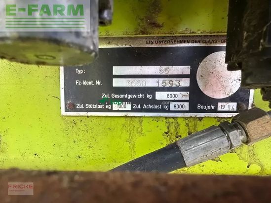 Remolqu agrícola - Claas - sprint 445 s