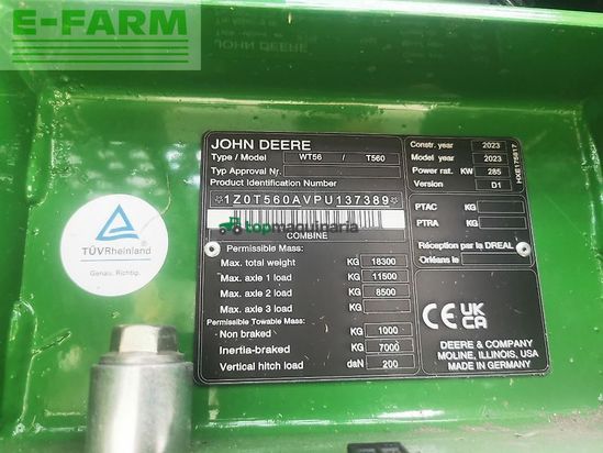 Cosechadora de Cereal - John Deere - t560i, prodrive 40km/h,