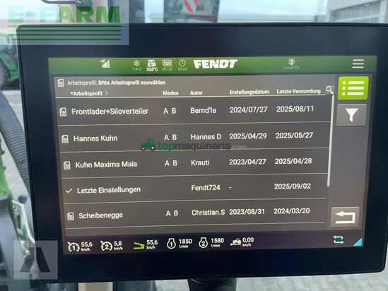 Tractor agrícola - Fendt - 724 vario mit frontlader