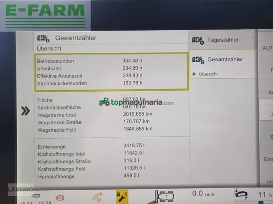 Cosechadora de Cereal - Claas - lexion 7500 terra trac