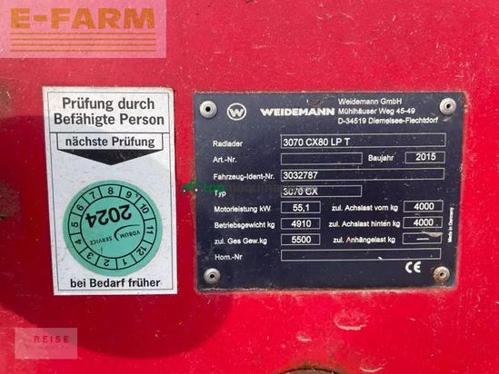 Telescopica - Weidemann - 3070 cx80 lp t
