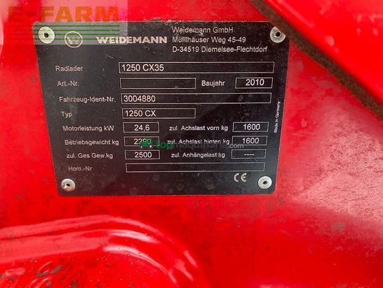 Minicargadora - Weidemann - 1250 cx 35