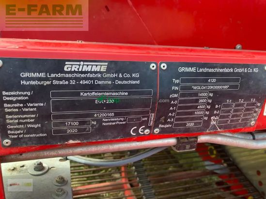 Cosechadora - arrancadora de patata - Grimme - evo 290