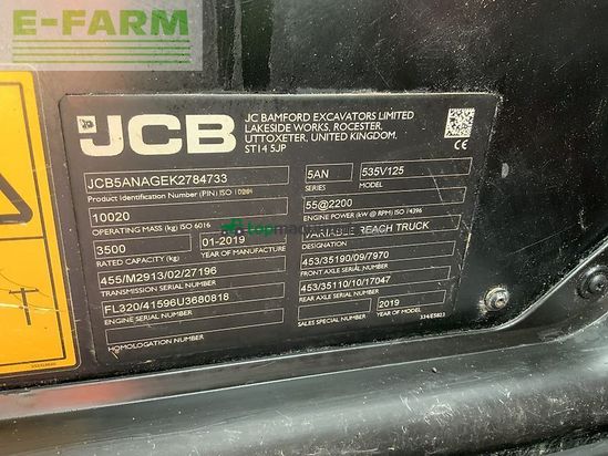 Telescopica - JCB - 535-125 hi viz telehandler (st24834)