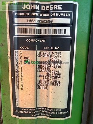 Tractor agrícola - John Deere - 6320