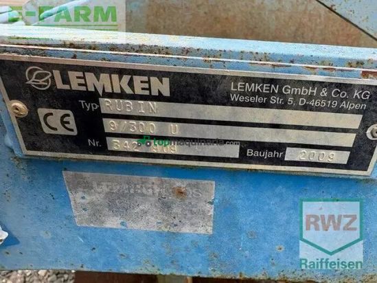 Grada de disco - Lemken - rubin 9/300 u