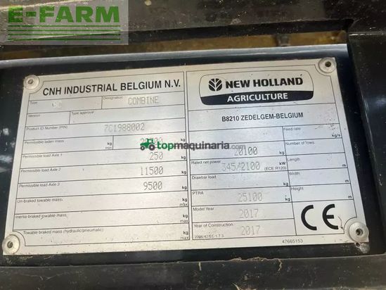 Cosechadora de Cereal - New Holland - cr8.90