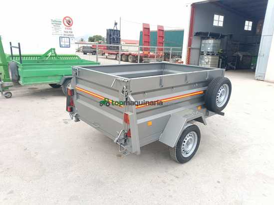 Remolque basculante por inercia con cabrestante 2000x1300x700