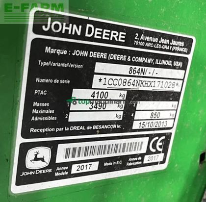 Empacadora gigant - John Deere - 864