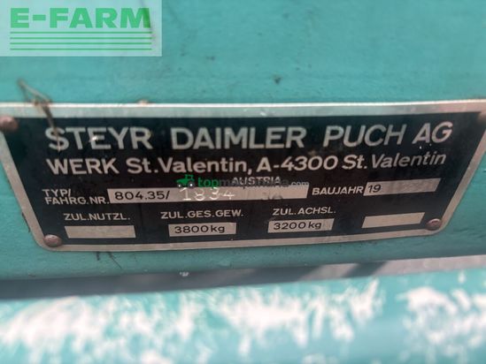 Cinta transportadora de forraje - Steyr - steyr hamster 802v