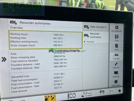 Cosechadora de Cereal - Claas - lexion 8700