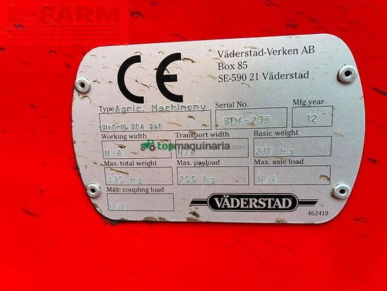 Cultivador - Väderstad - cultus 500 med frøsåningudstyr