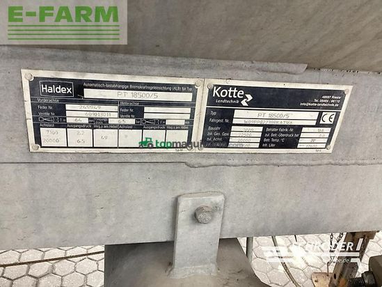 Cuba de purin - Kotte - pt 18500/5