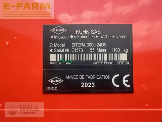 Combinado de siembra - Kuhn - combiliner sitera 3000