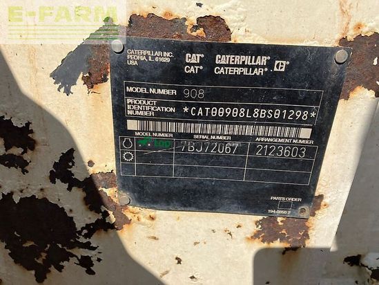 Minicargadora - Caterpillar - 908 inkl. arbeitsgeräte