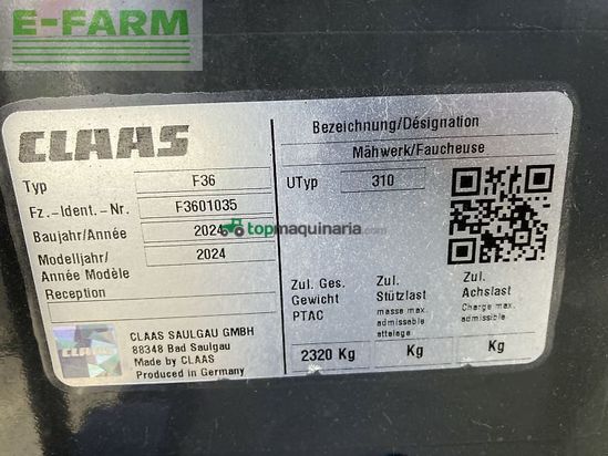 Cortacésped manual - Claas - disco 9700 comfort avo25