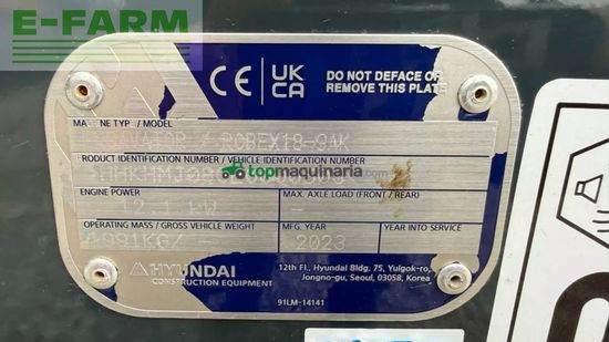 Excavadora - Hyundai - r18-9ak