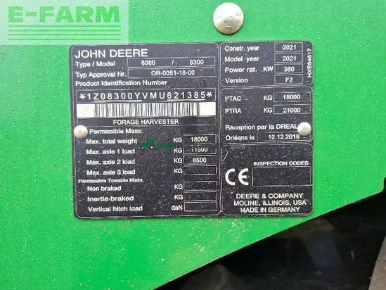 Cosechadora de Cereal - John Deere - 8300