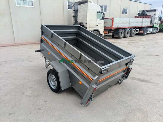 Remolque basculante por inercia con cabrestante 2000x1300x700