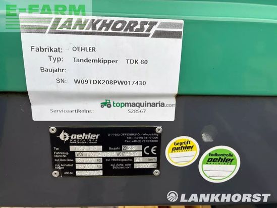 Volquet - Oehler - tdk 80