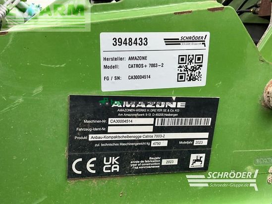 Grada de disco - Amazone - güllescheibenegge catros+ 7003-2