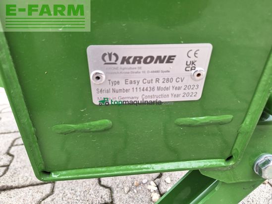 Cortacésped manual - Krone - easycut r 280 cv