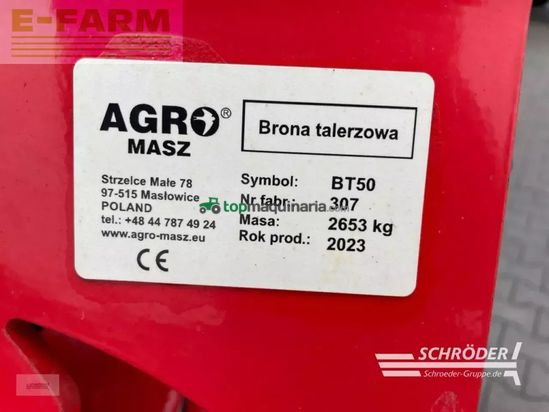 Grada de disco -  - agro-masz bt 50 h