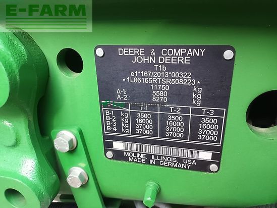 Tractor agrícola - John Deere - 6r165/ 6r 165 garantie bis 02/2028