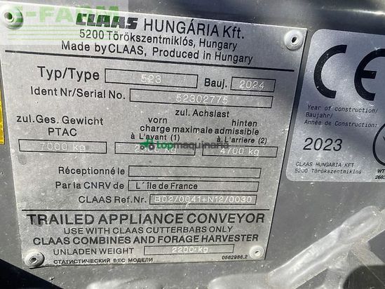 Cabezal - Claas - vario 1230 mit tw