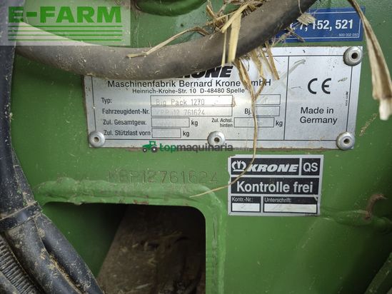 Empacadora gigant - Krone - 1270 xc big pack