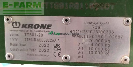 Cinta transportadora de forraje - Krone - gx 440 pro