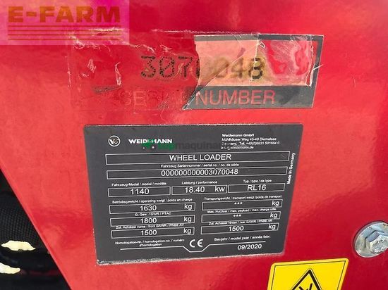 Minicargadora - Weidemann - 1140