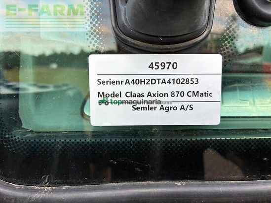 Tractor agrícola - Claas - axion 870