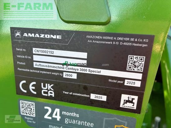 Cultivador - Amazone - kg 3001 spezial +centaya 3000