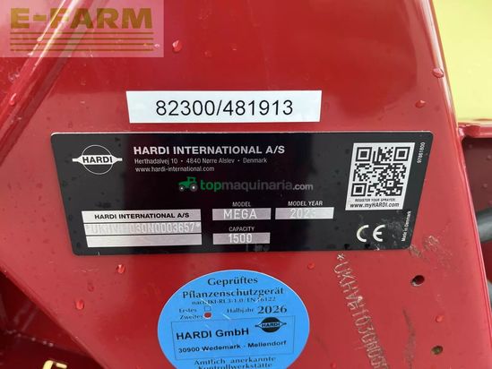 Atomizador - Hardi - mega m 1500 vhz 15 i
