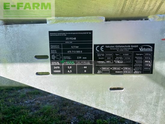 Cisterna - Vakutec - va 8600