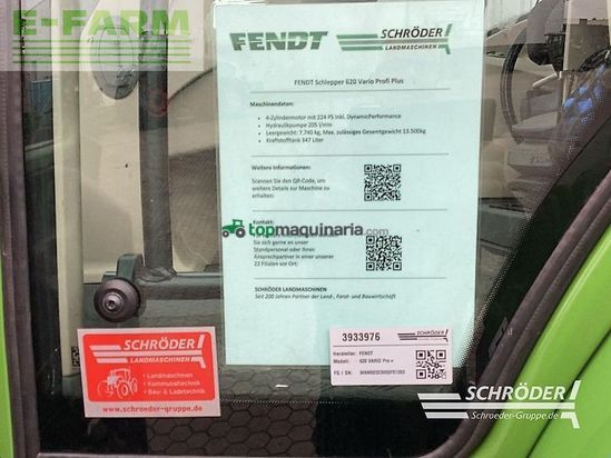 Tractor agrícola - Fendt - 620 vario profi plus