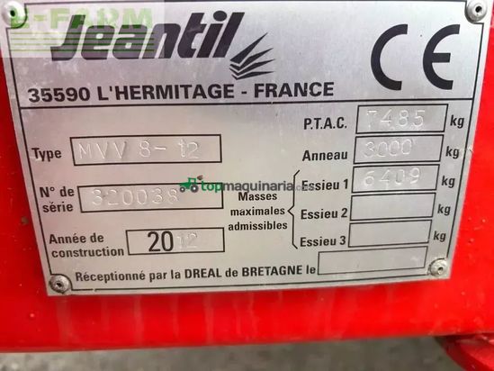 Remolqu esparcidor - Jeantil - mvv 10