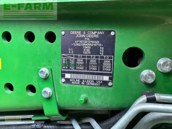 Tractor agrícola - John Deere - 6r215 *garantieverlängerung*