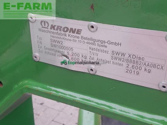 Cortacésped manual - Krone - x-disc 6200
