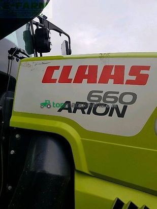 Tractor agrícola -  - traktor claas arion 660 mit frontzapfwelle