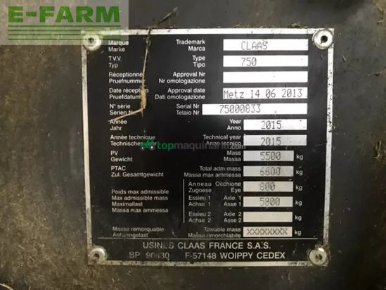 Empacadora gigant - Claas - rolland 455 uniwrap