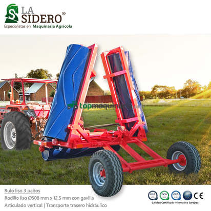 Rulo La Sidero de tres paños con rodillo liso 