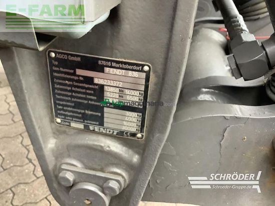 Tractor agrícola - Fendt - 828 scr profi plus | rüfa | rtk