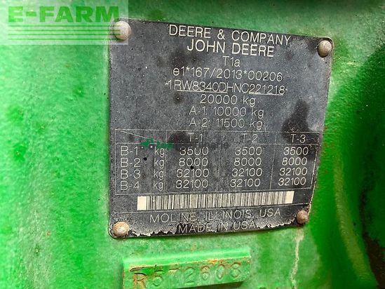 Tractor agrícola - John Deere - 8r 340