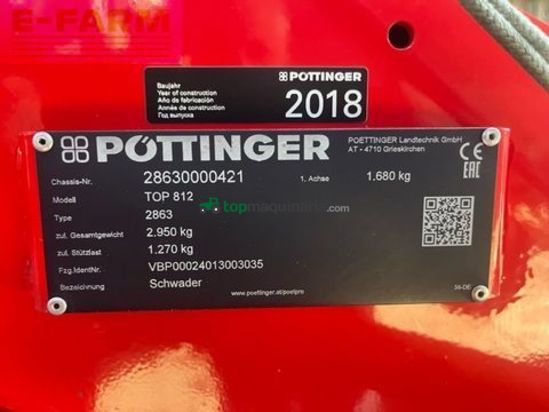 Henificador - Pöttinger - top 812