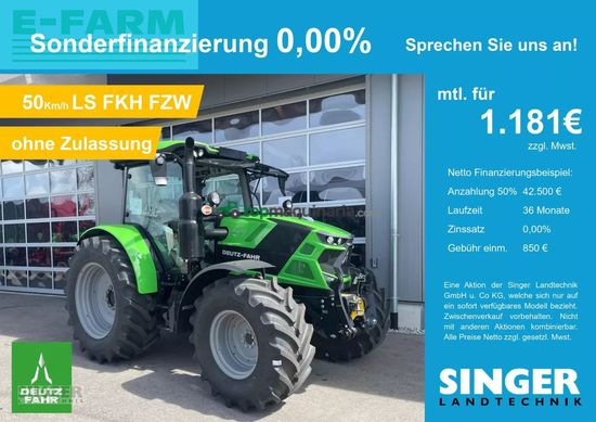 Tractor agrícola - Deutz-Fahr - 6125 c powershift 50km/h ls dl fkh fzw