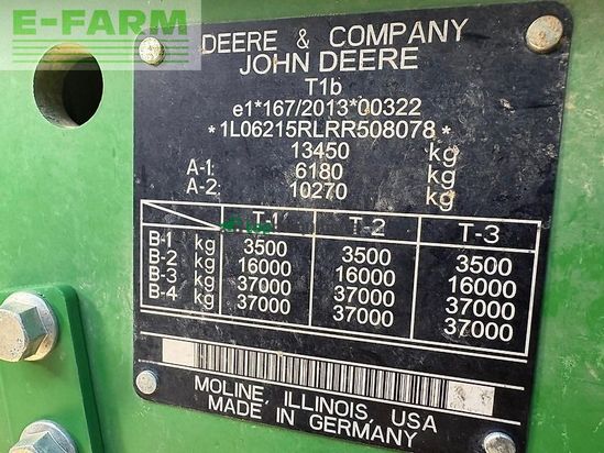 Tractor agrícola - John Deere - 6r215/6r 215 garantie 04/2028