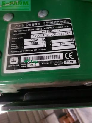 Empacadora gigant - John Deere - v 451 g rff